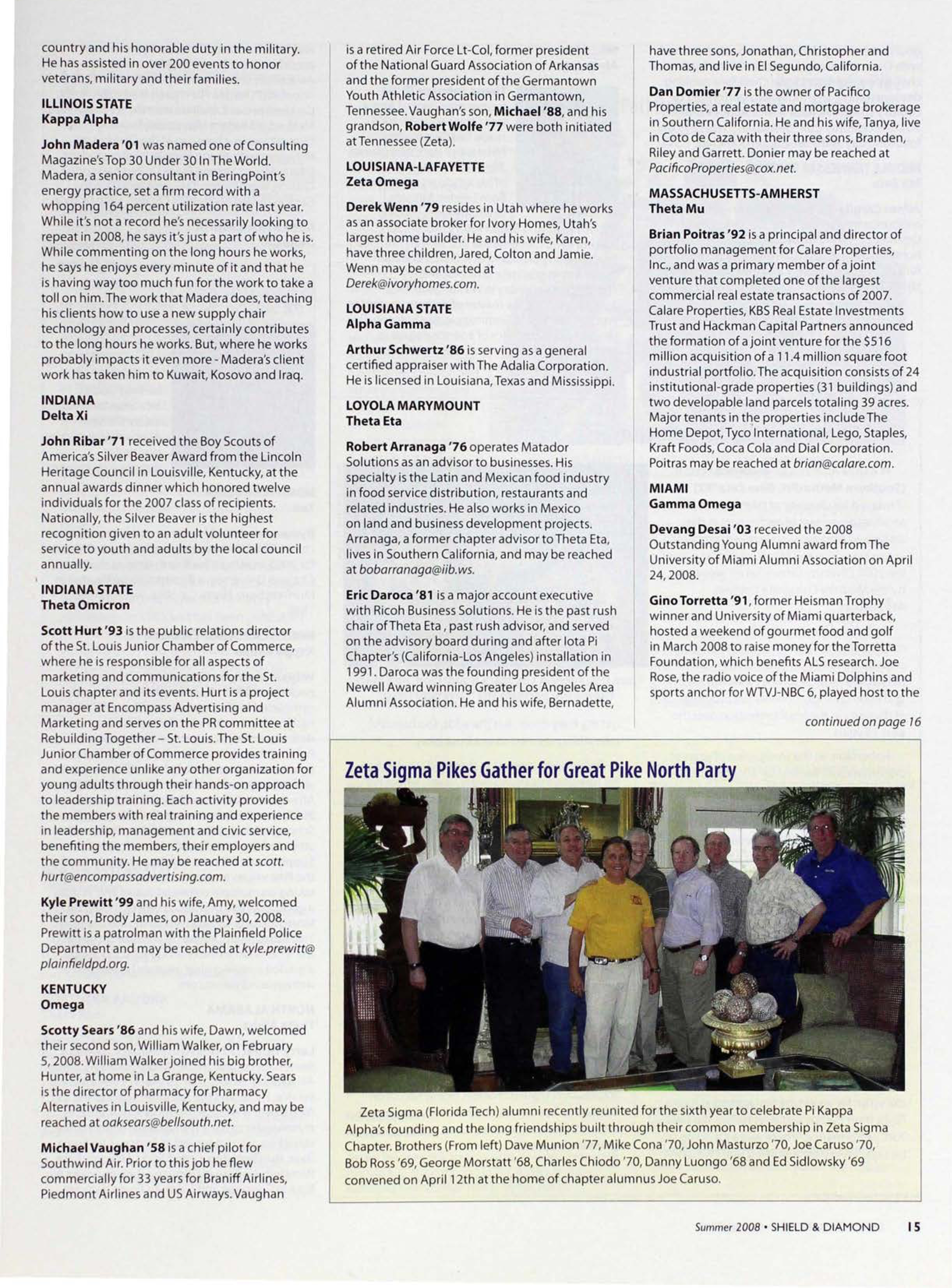 Zeta Sigma Pikes Gather for Great Pike North Party